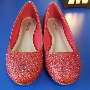 Sparkly Red Flats